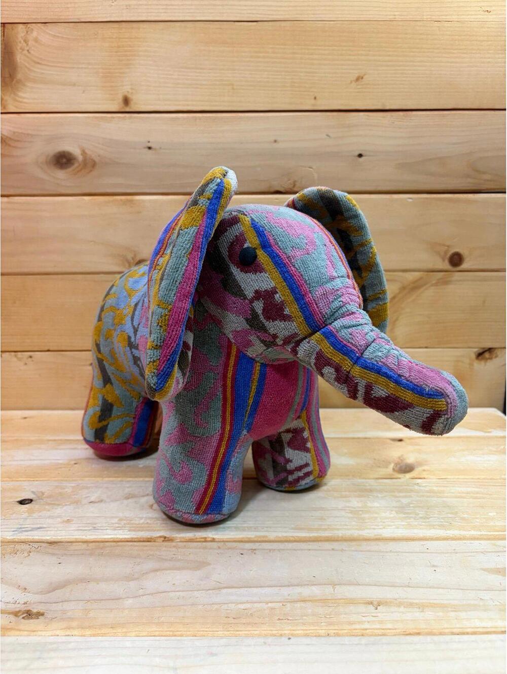 New Vintage Italia Milano Stuffed Elephant - New with tags - firm stuffy plush